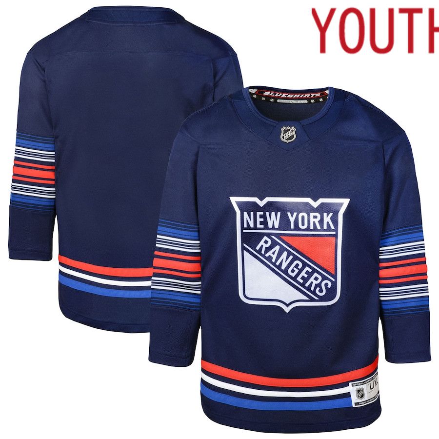 Youth New York Rangers Navy Alternate Premier NHL Jersey
